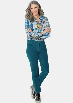 Ce pantalon en velours LOUISA