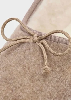 Chaussons ballerines en laine vierge