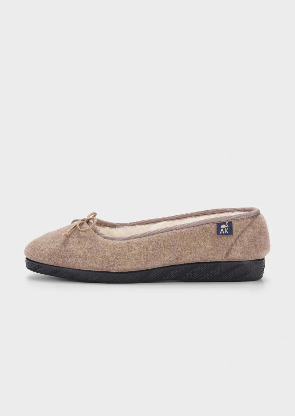 Chaussons ballerines en laine vierge