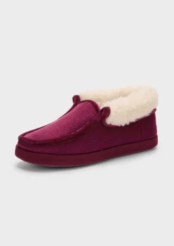 Chaussons en peluche avec laine vierge