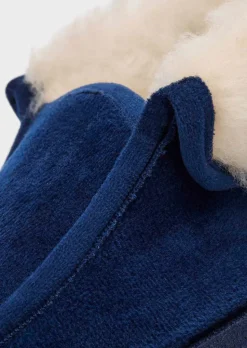 Chaussons en peluche avec laine vierge