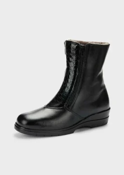 Chaussure d’hiver en cuir nappa