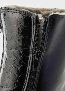 Chaussure d’hiver en cuir nappa
