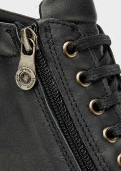 Chaussures en cuir avec zip
