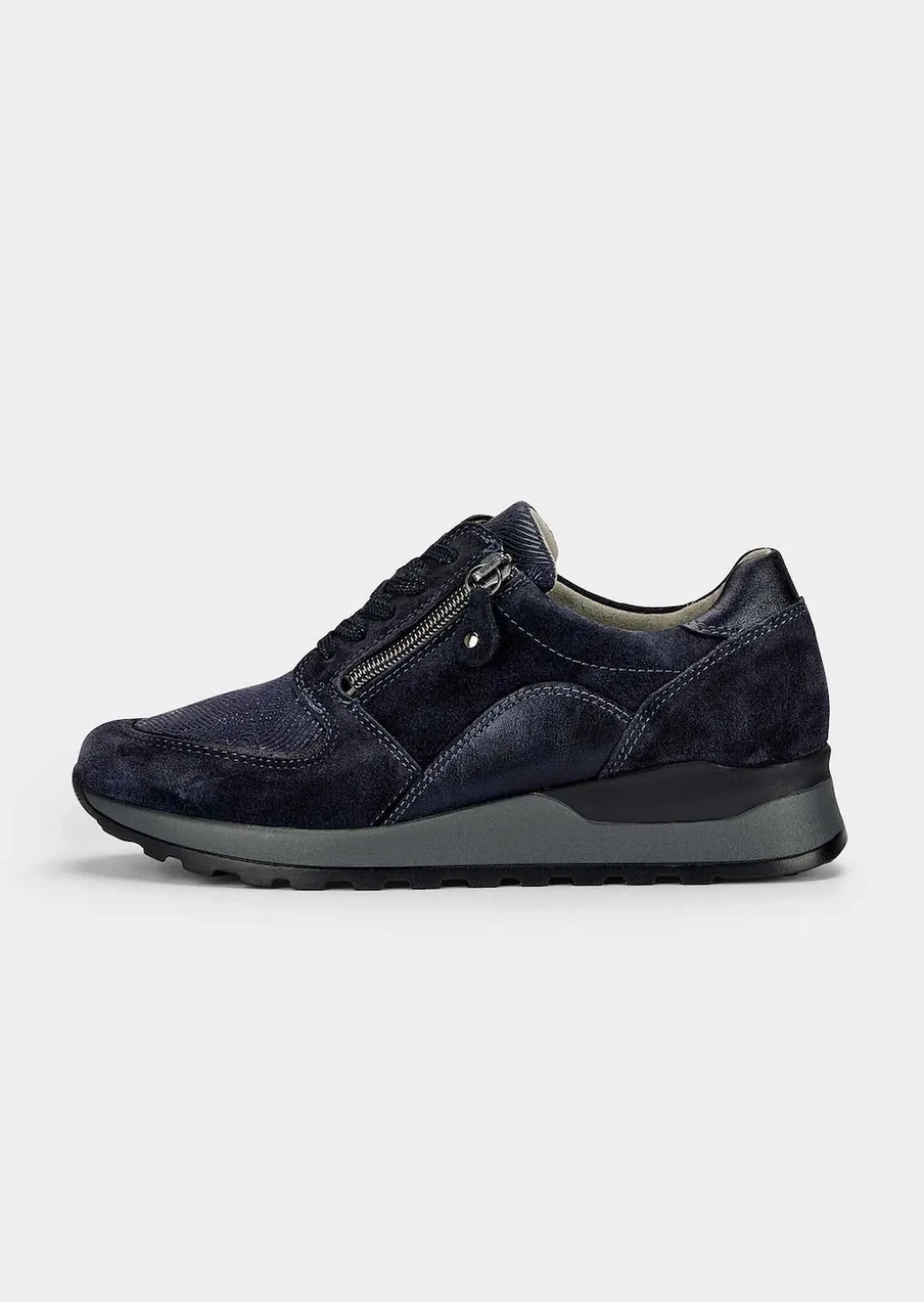 Chaussures à lacets hallux en cuir et textile
