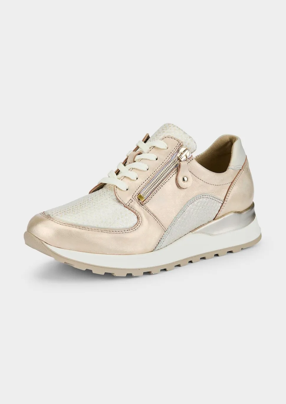 Chaussures à lacets hallux en cuir et textile