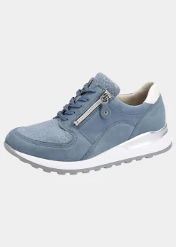 Chaussures à lacets hallux en cuir et textile