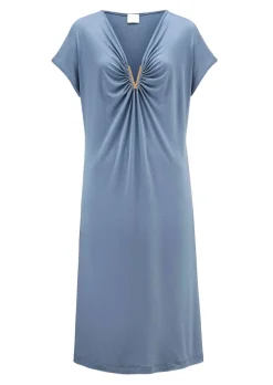 Chemise de nuit avec encolure froncée