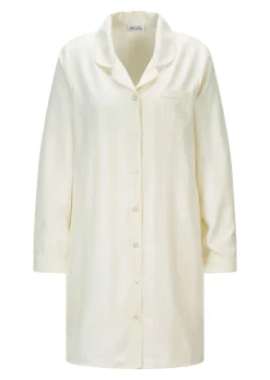 Chemise de nuit rayée en satin