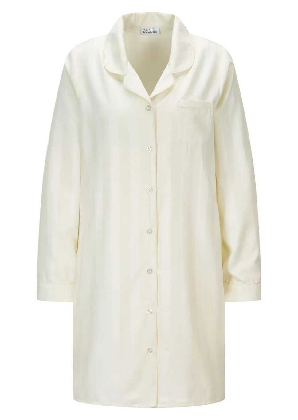 Chemise de nuit rayée en satin