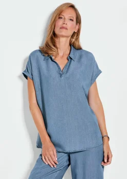 Chemisier aspect jean