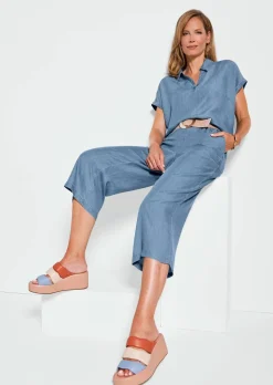 Chemisier aspect jean