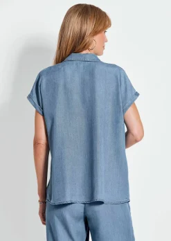 Chemisier aspect jean