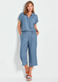 Chemisier aspect jean