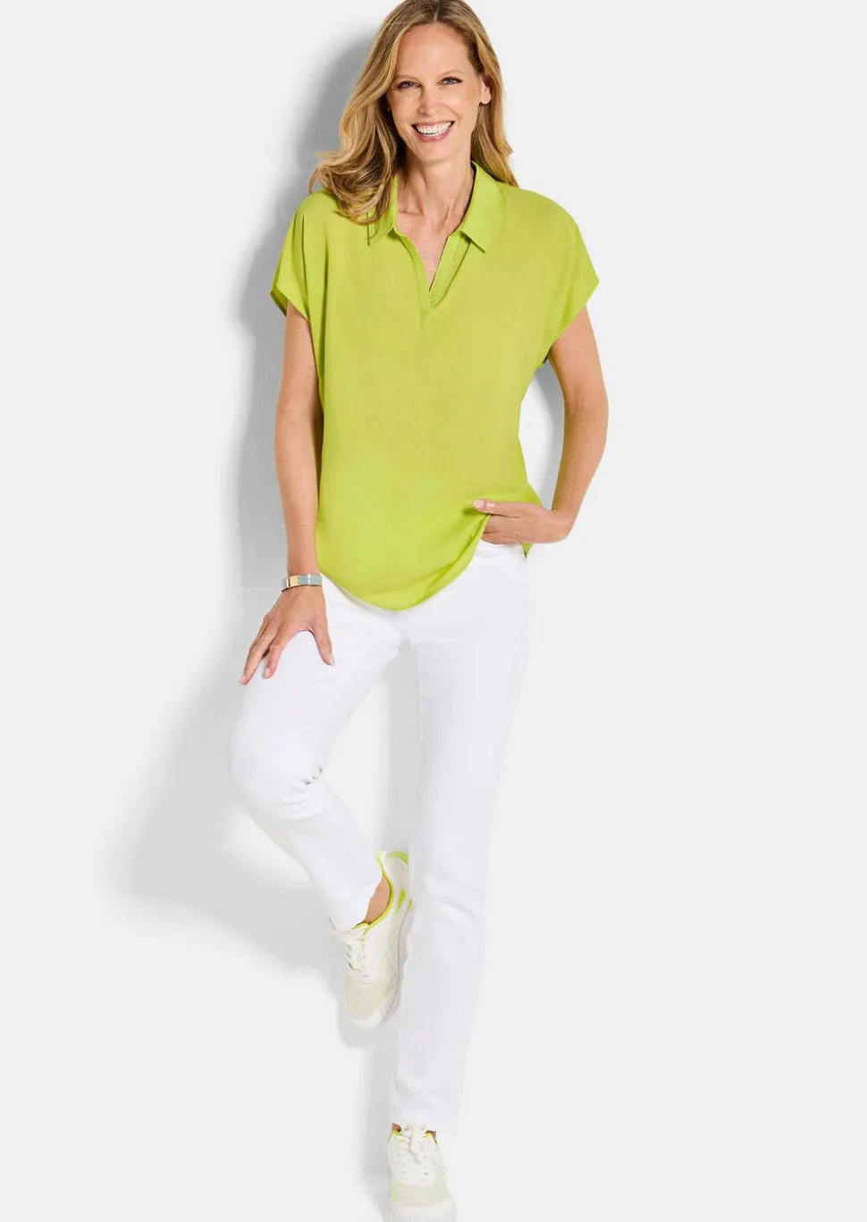 Chemisier avec col chemise ouvert