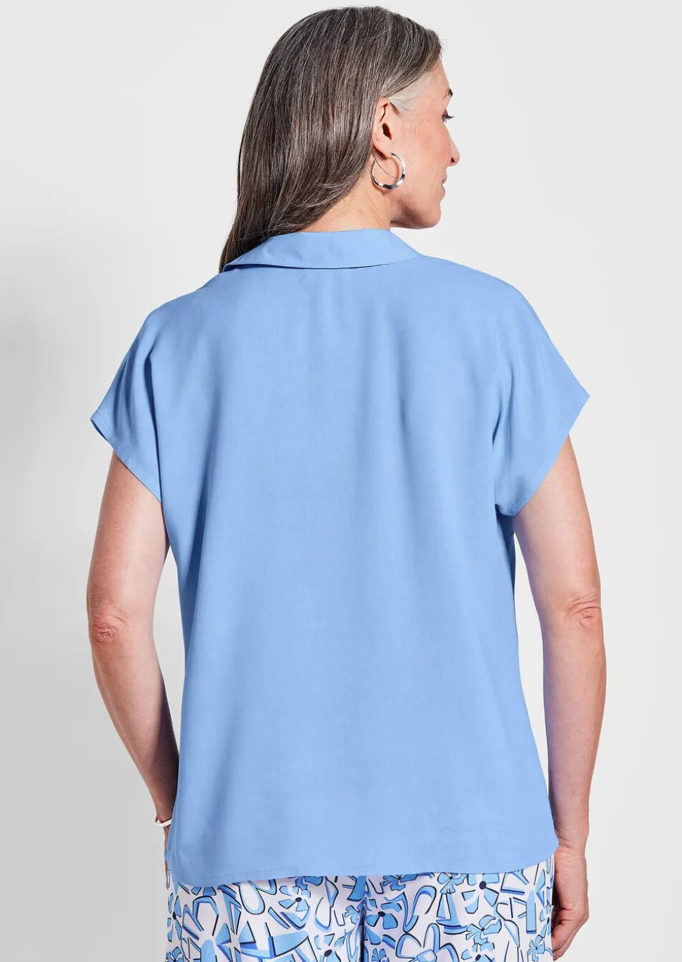 Chemisier avec col chemise ouvert
