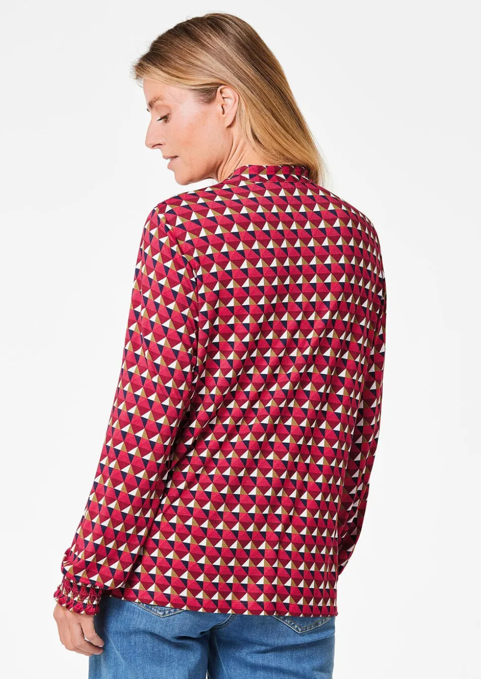 Chemisier en jersey et fils brillants