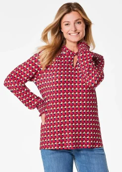 Chemisier en jersey et fils brillants
