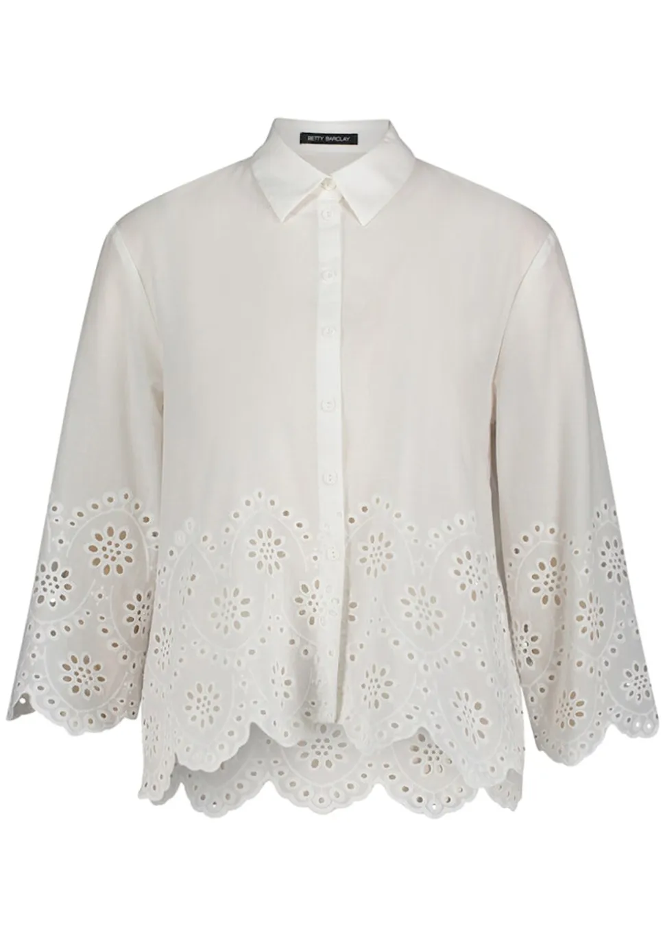Chemisier en pur coton agrémenté d’une broderie séduisante