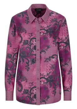Chemisier en satin de viscose.