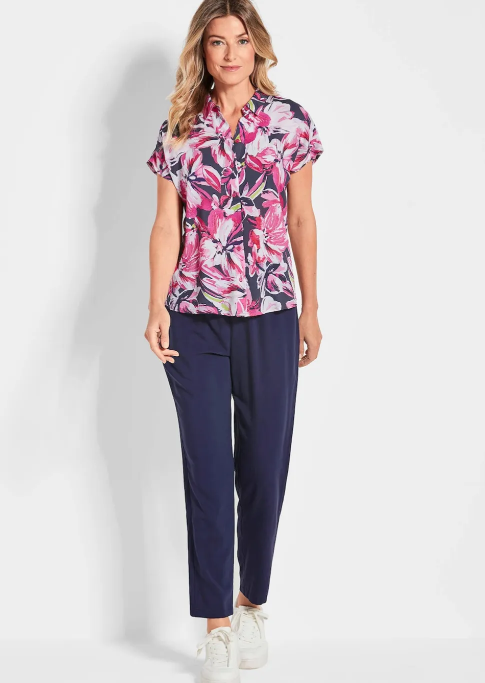 Chemisier imprimé avec motif floral