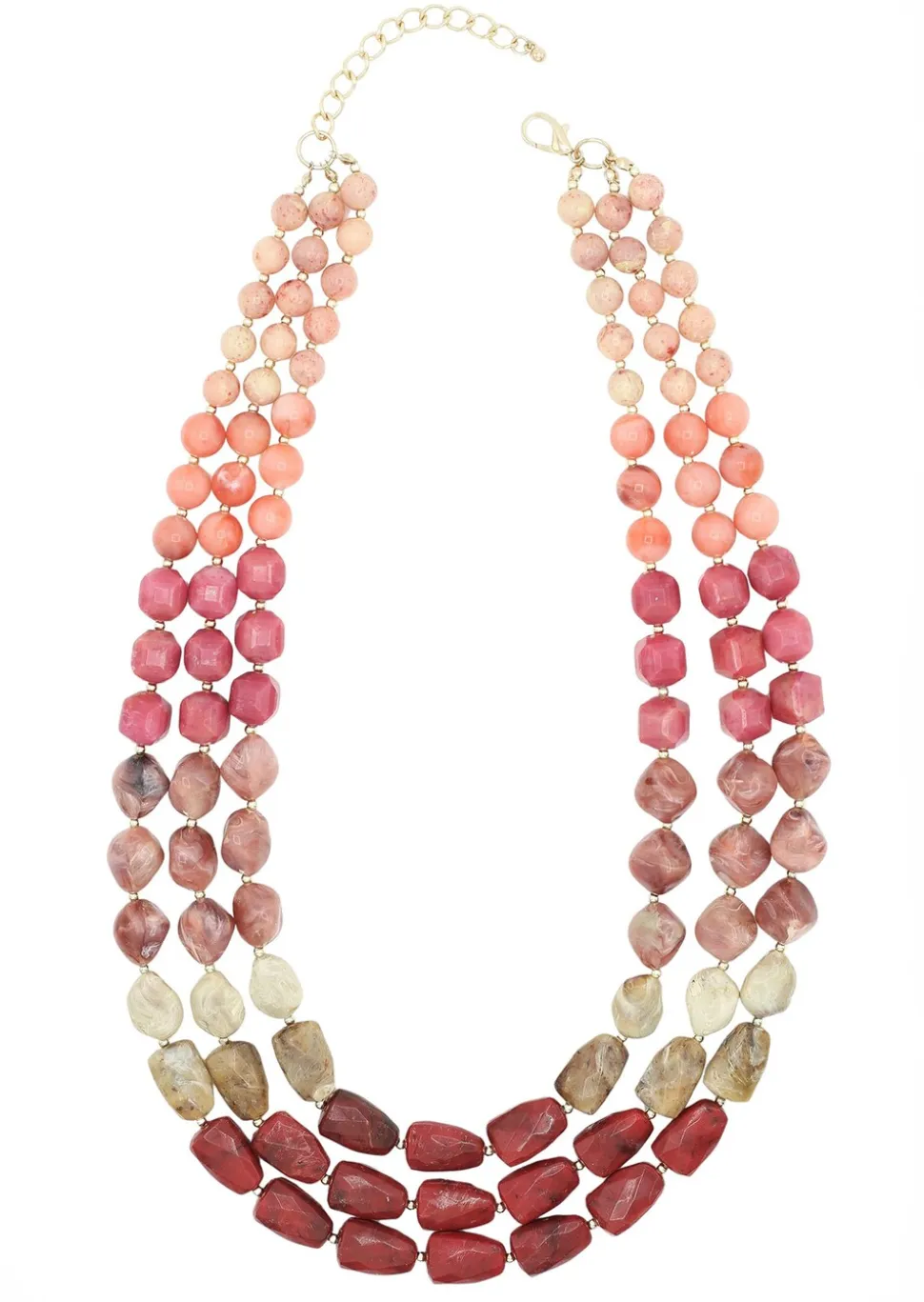 Collier de perle, aspect pierre naturelle