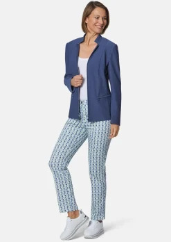Confortable blazer en jersey structuré