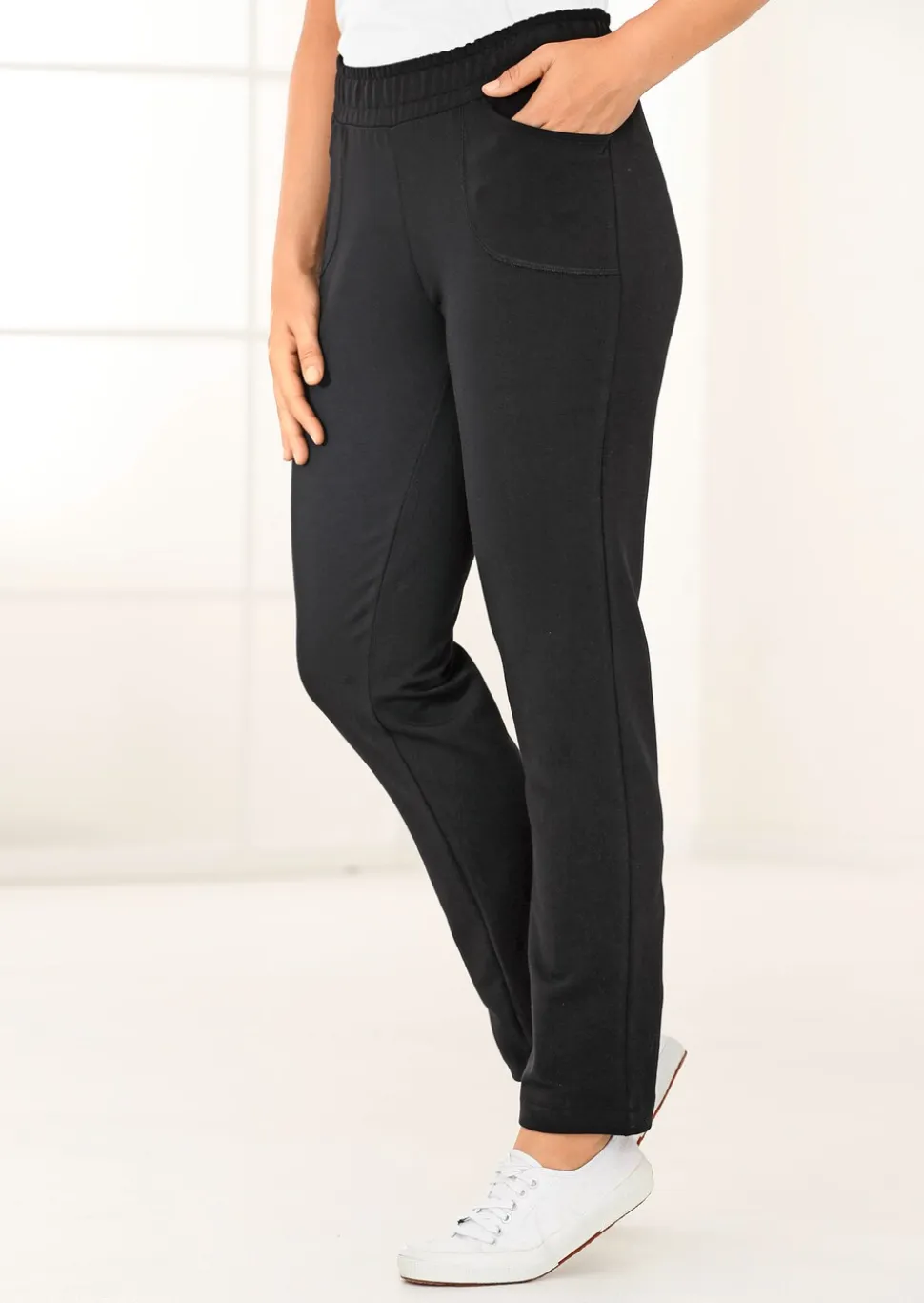 Confortable pantalon de jogging à taille élastiquée