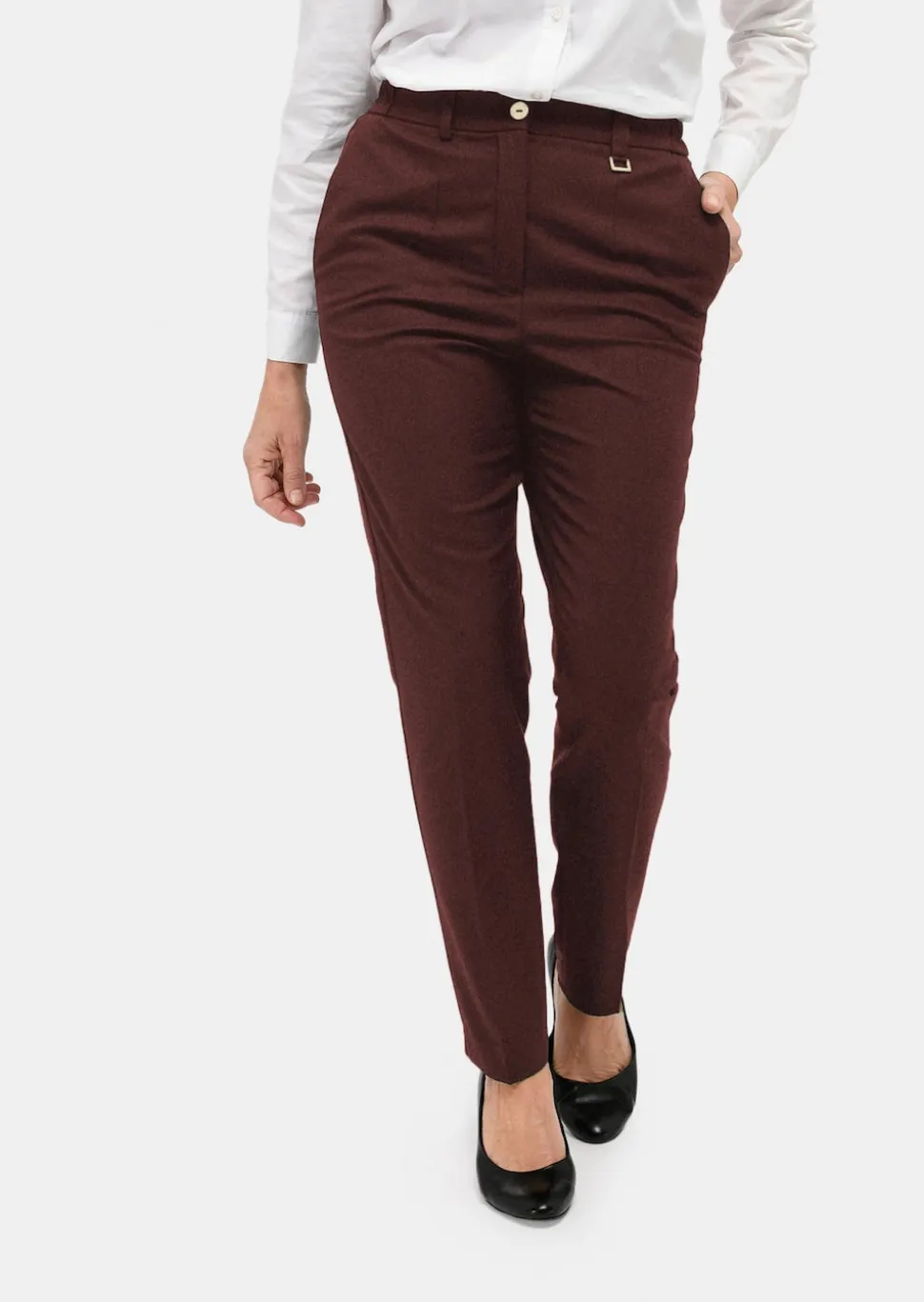 Confortable pantalon LOUISA COMFORT+ avec pli