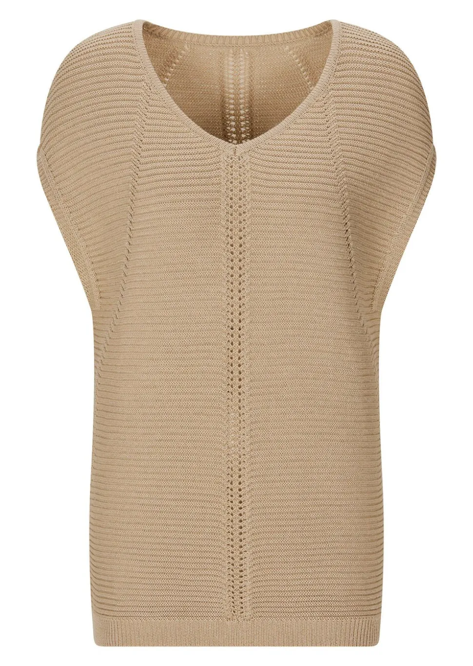 Débardeur en tricot à la brillance raffiné
