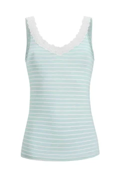 Débardeur en viscose avec dentelle