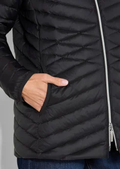 Doudoune féminine avec matelassage flatteur