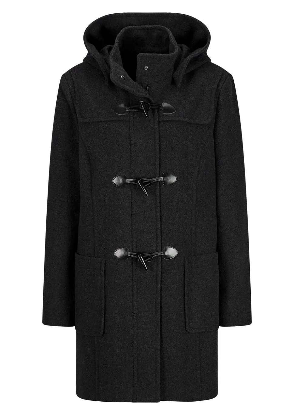 Duffle-coat classique en laine mélangée