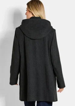 Duffle-coat classique en laine mélangée