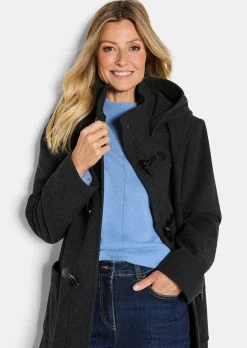 Duffle-coat classique en laine mélangée