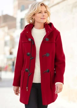 Duffle-coat classique en laine mélangée