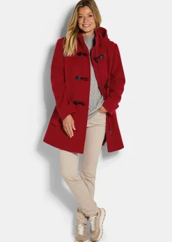 Duffle-coat classique en laine mélangée
