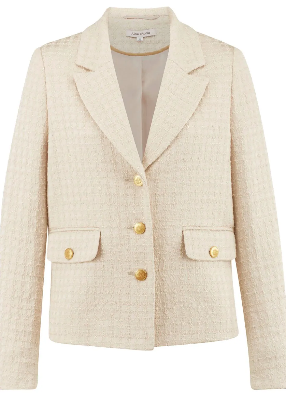 Elégant blazer en tissu bouclette