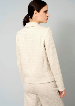 Elégant blazer en tissu bouclette