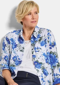 Ensemble blouse à imprimé floral et top