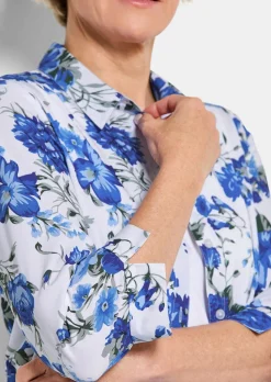 Ensemble blouse à imprimé floral et top