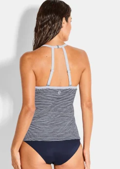 Ensemble tankini marin à rayures