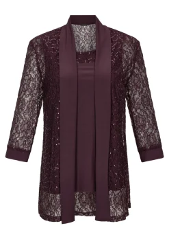 Ensemble veste en dentelle et bustier