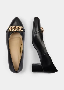 Escarpins en cuir en largeur confort