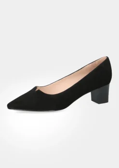 Escarpins en cuir suédé véritable