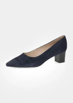 Escarpins en cuir suédé véritable