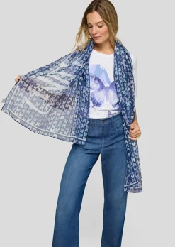 Foulard avec motif de papillons