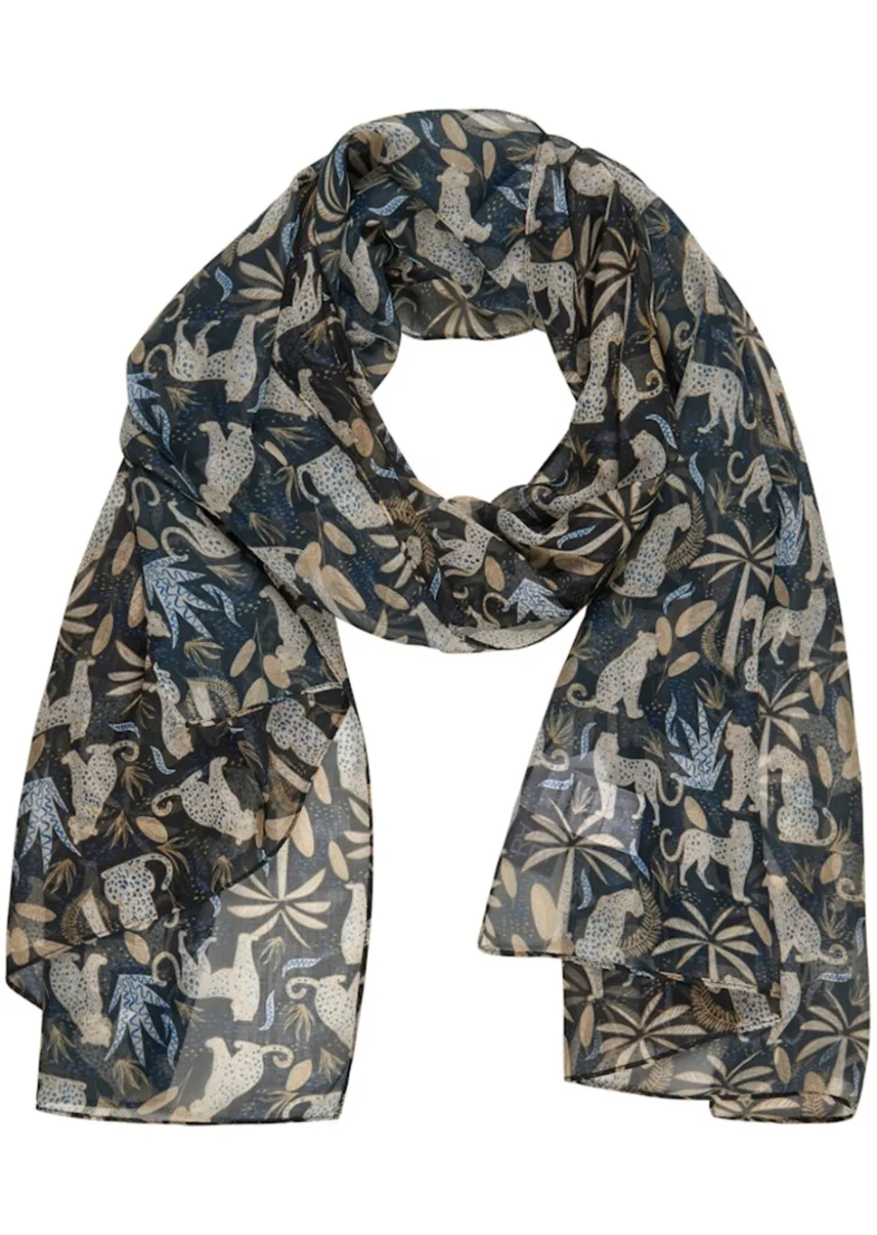 Foulard à motif léopard