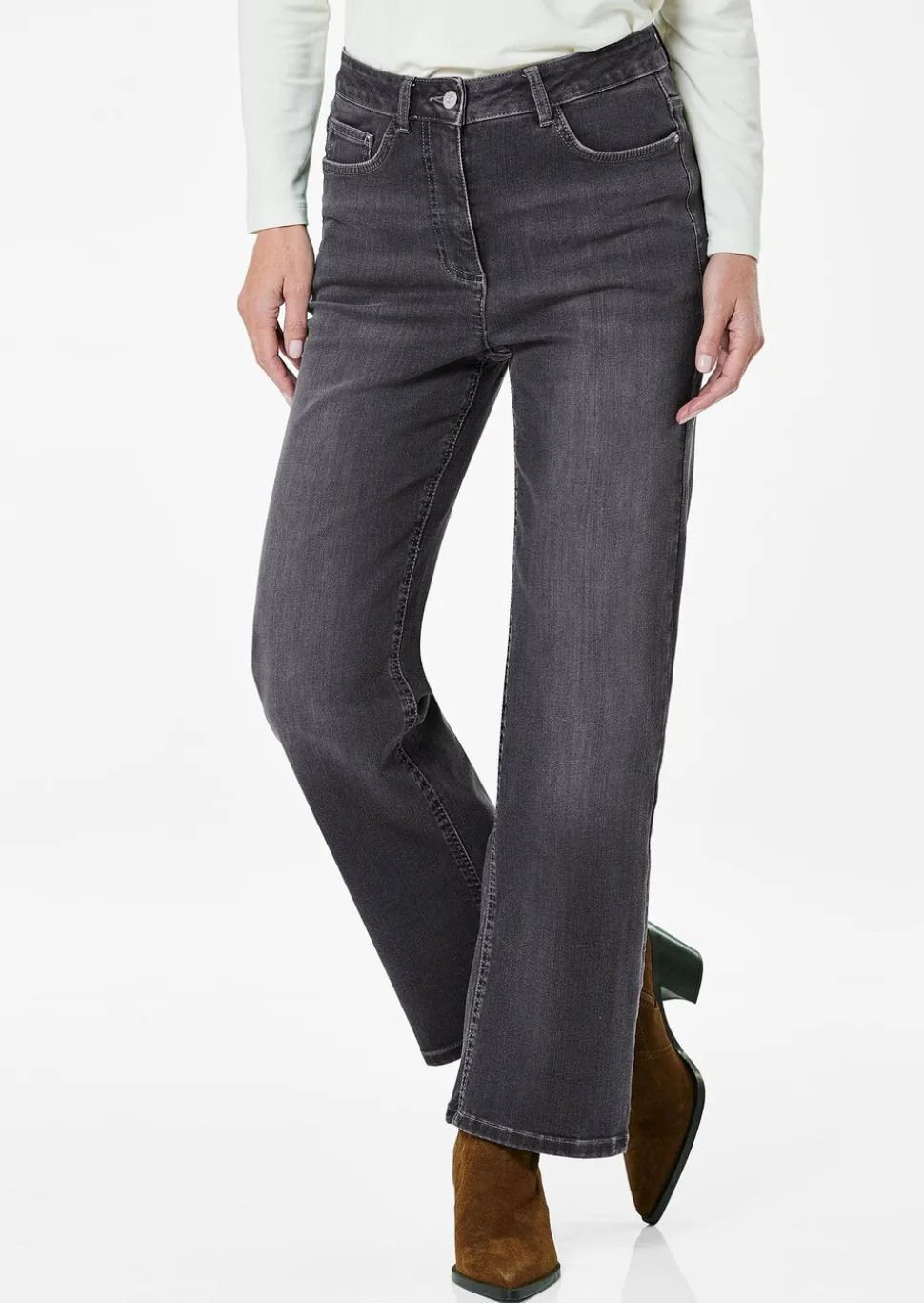 Jean ample VERA en denim extensible