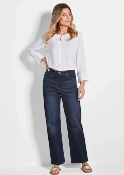 Jean ample VERA en denim extensible